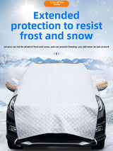 All-Weather Half Car Cover – Windshield & Roof Protection