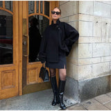 Stand Collar Woolen Short Coat