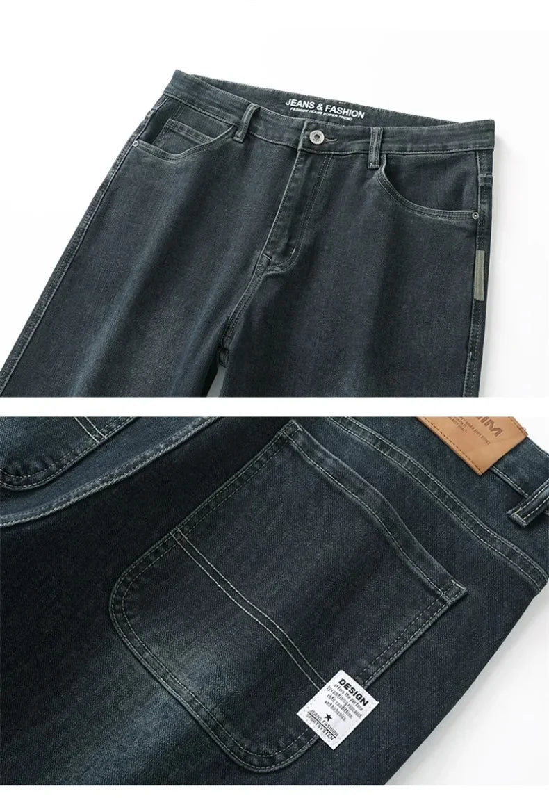Men’s Relaxed Straight-Leg Stretch Jeans