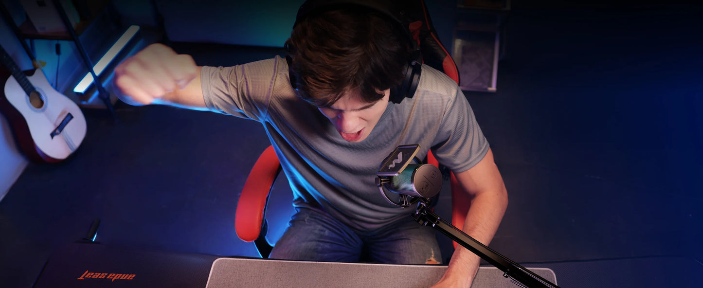 MAONO DGM20S USB Gaming Microphone with RGB & Boom Arm