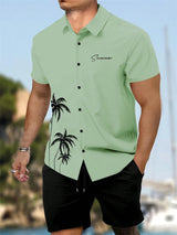 Men's Summer Patchwork 2-Piece Set