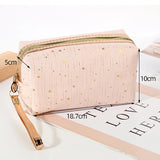 Solid Color Cosmetic Bag Women Makeup Pouch Toiletry Bag Fashion Necessaries Make Up Organizer Case Waterproof Wash Kit