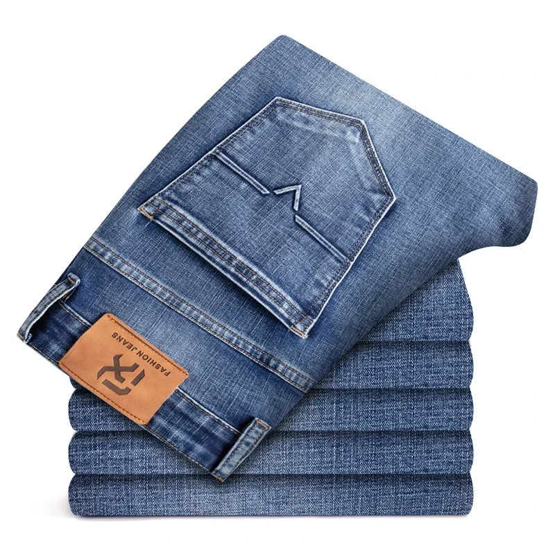 Men’s Classic Straight-Leg Stretch Jeans