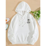 Cat Print Fleece Hoodie – Relaxed Unisex Fit