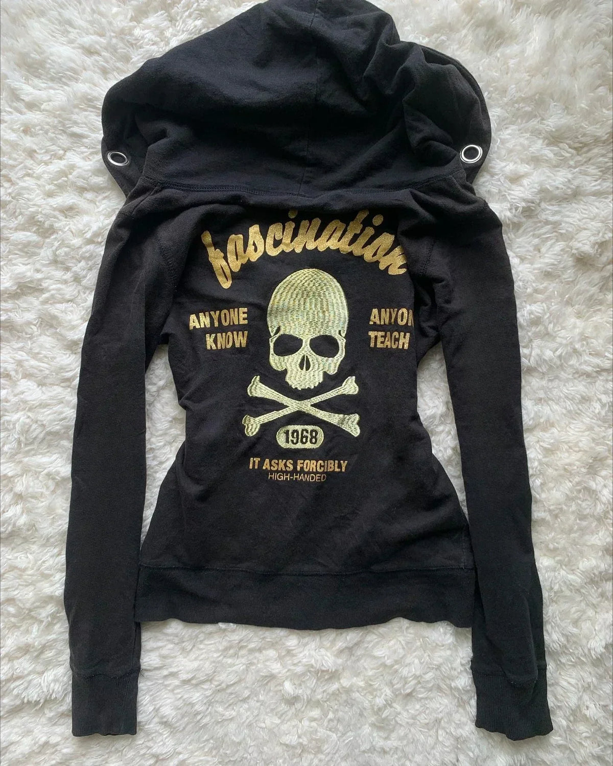 Women's Vintage Leopard Print Zip-Up Hoodie