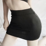 Women's Stretch Knit Pencil Mini Skirt