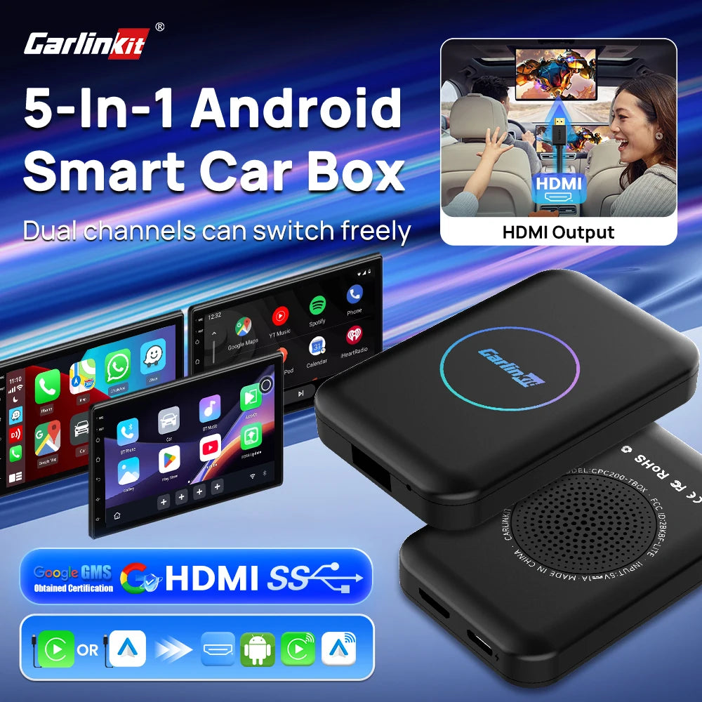 Carlinkit 5-in-1 Wireless CarPlay & Android Auto AI Box