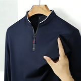 Men's Half-Zip Polo | Wrinkle-Free Long Sleeve Top