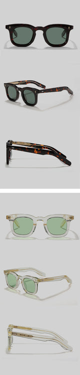 Handcrafted Acetate Round Sunglasses – UV400 Protection