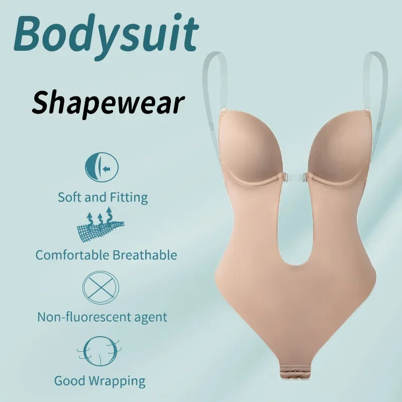 Deep V-Neck Body Shaper
