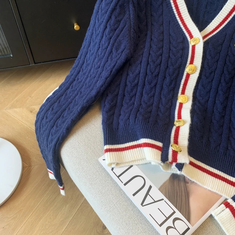 Women's V-Neck Knit Sweater