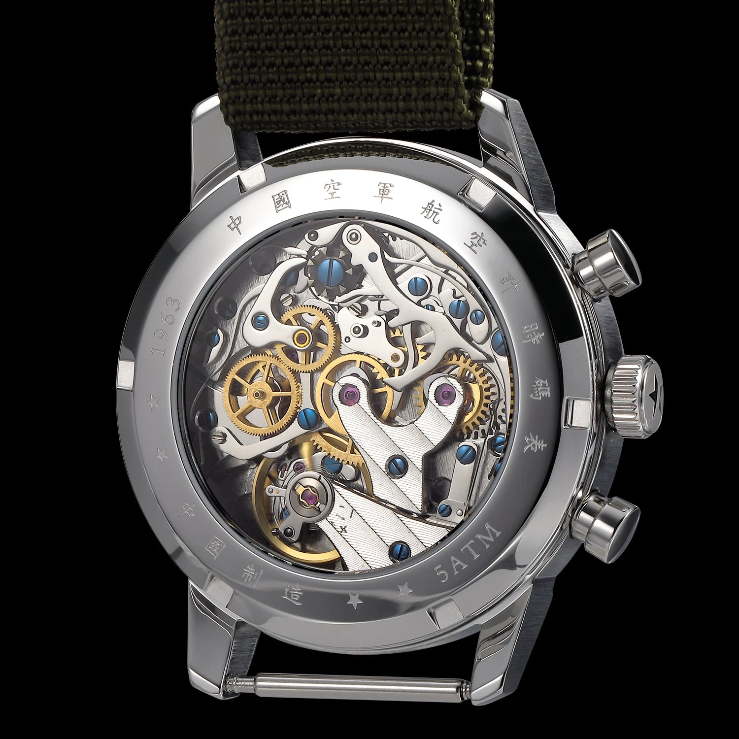 TOPHILL Classic Aviator 40mm Chronograph 1963 Mechanical Wristwatch ST1901 Watch For Men Sapphire Glass BGW9 TL025G