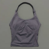 Impact Seamless Halter Longline Gym Top with Built-in Bra