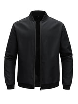 Men's Lightweight Zip-Up Baseball Collar Jacket