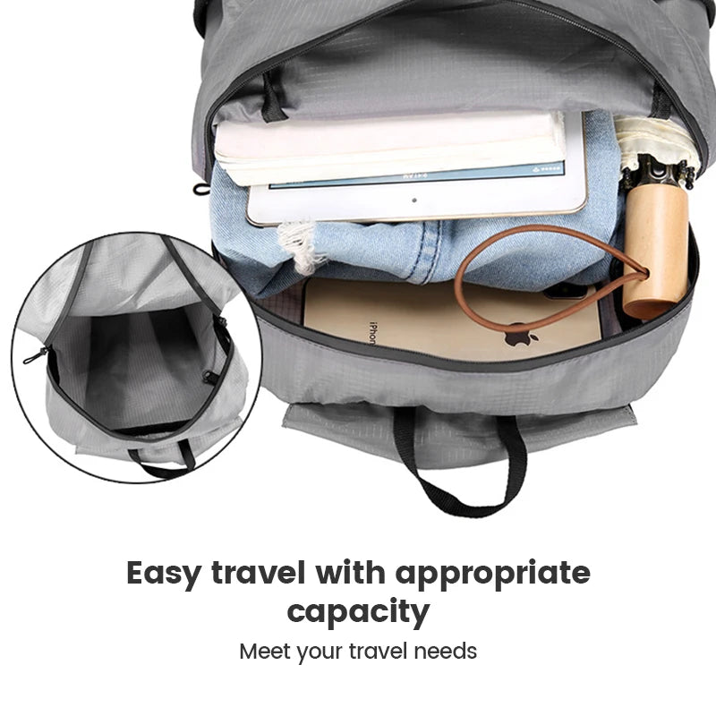Outdoor Hiking Bag 20L Lightweight Portable Backpack Foldable Waterproof Folding Ultralight Pack for Women Men Travelling Hiking