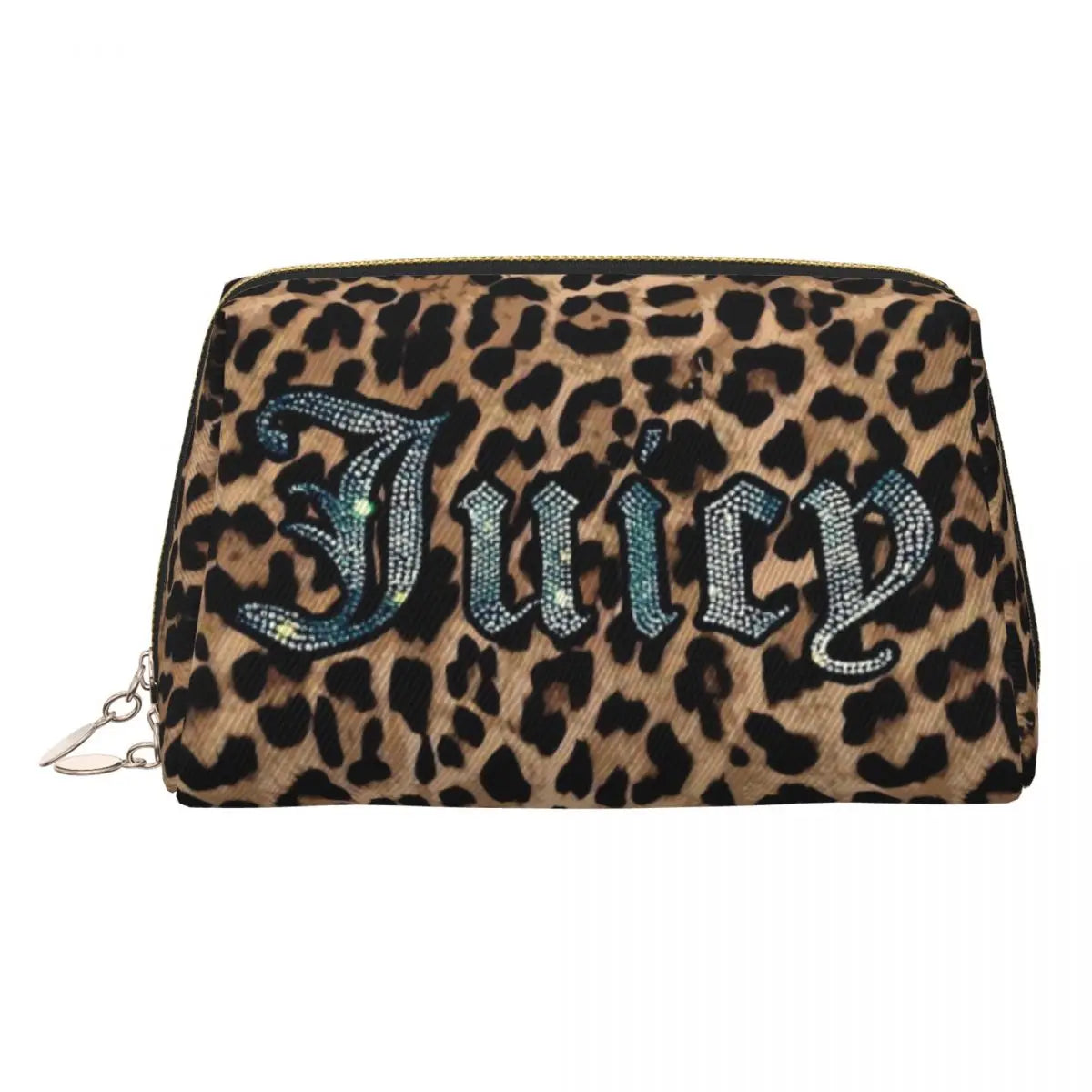 J-Juicy-C-Couture Makeup Bag Zipper Pouch Travel Cosmetic Bags Large Leather Portable Cosmetic Bag for Women