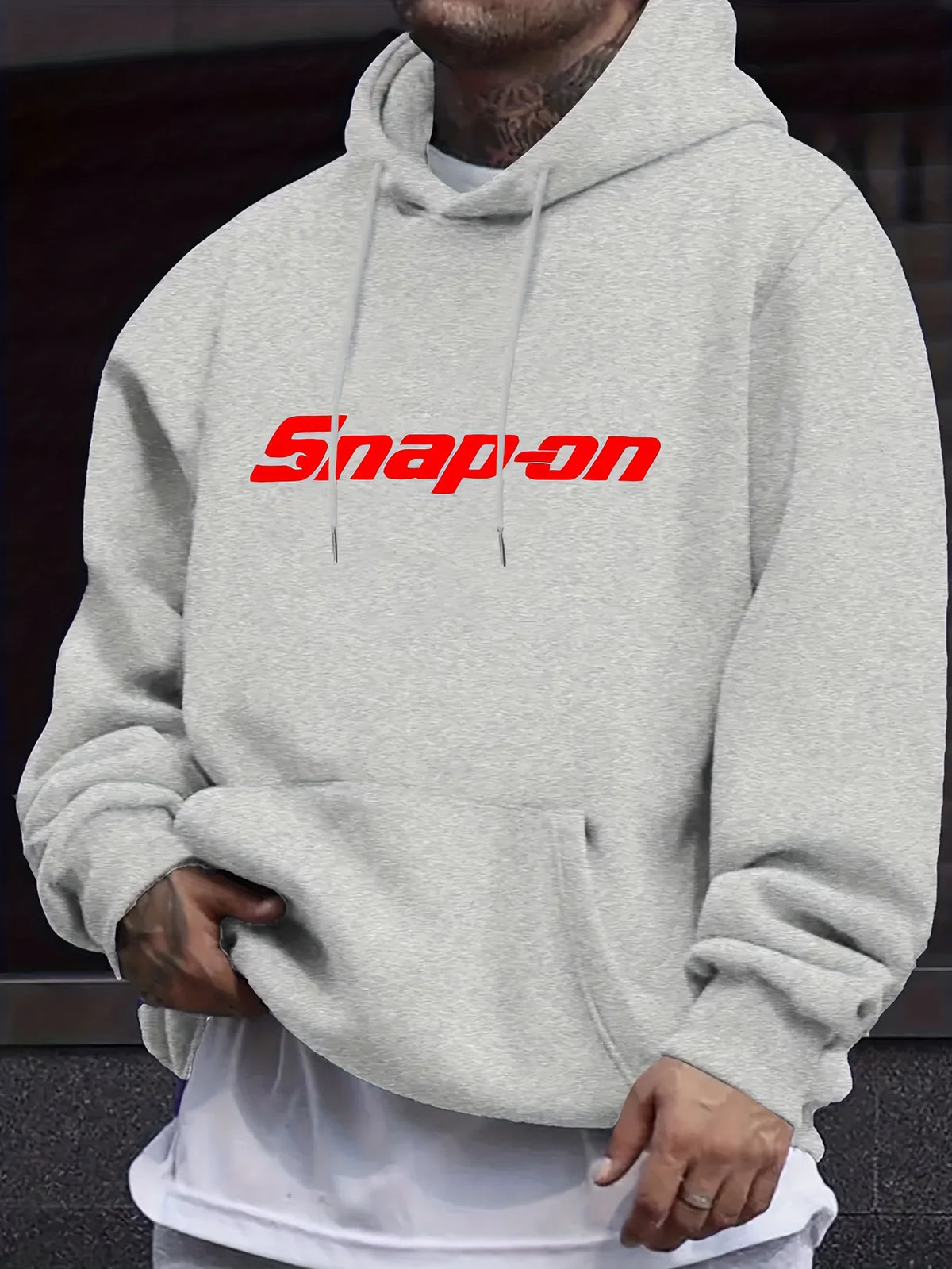 Men’s Printed Fleece Hoodie for Everyday Comfort