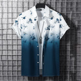 Men’s Summer 3D Graffiti Blossom Shirt