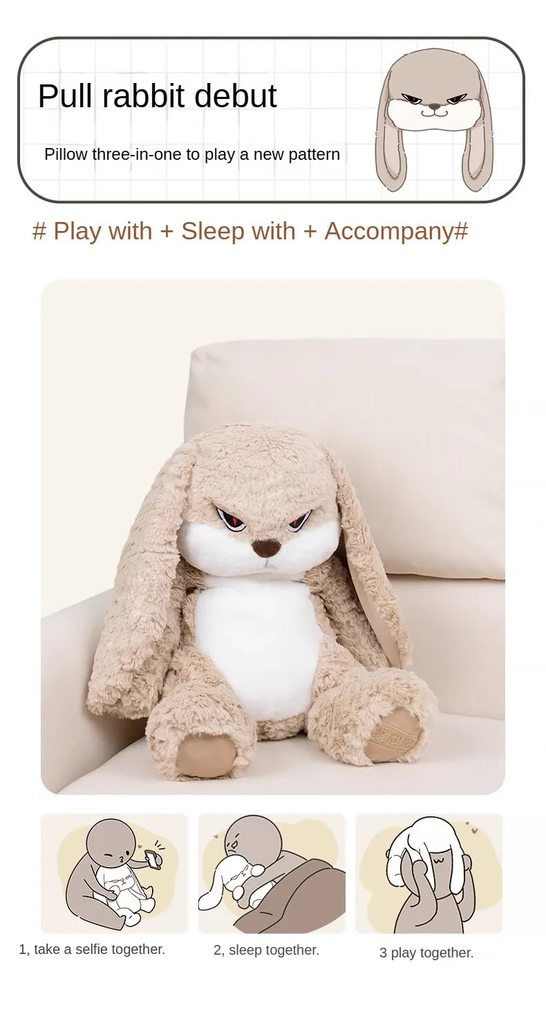 Adorable Long-Eared Rabbit Plush Toy | Soft & Cuddly