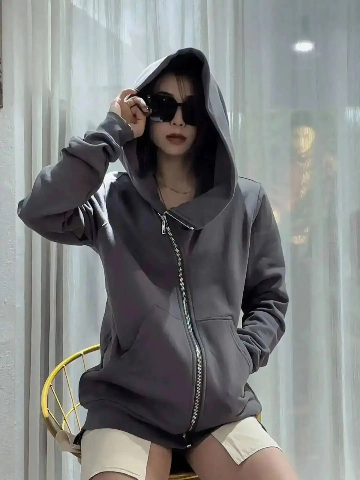 Men’s Cotton Zip-Up Hoodie | Modern Streetwear