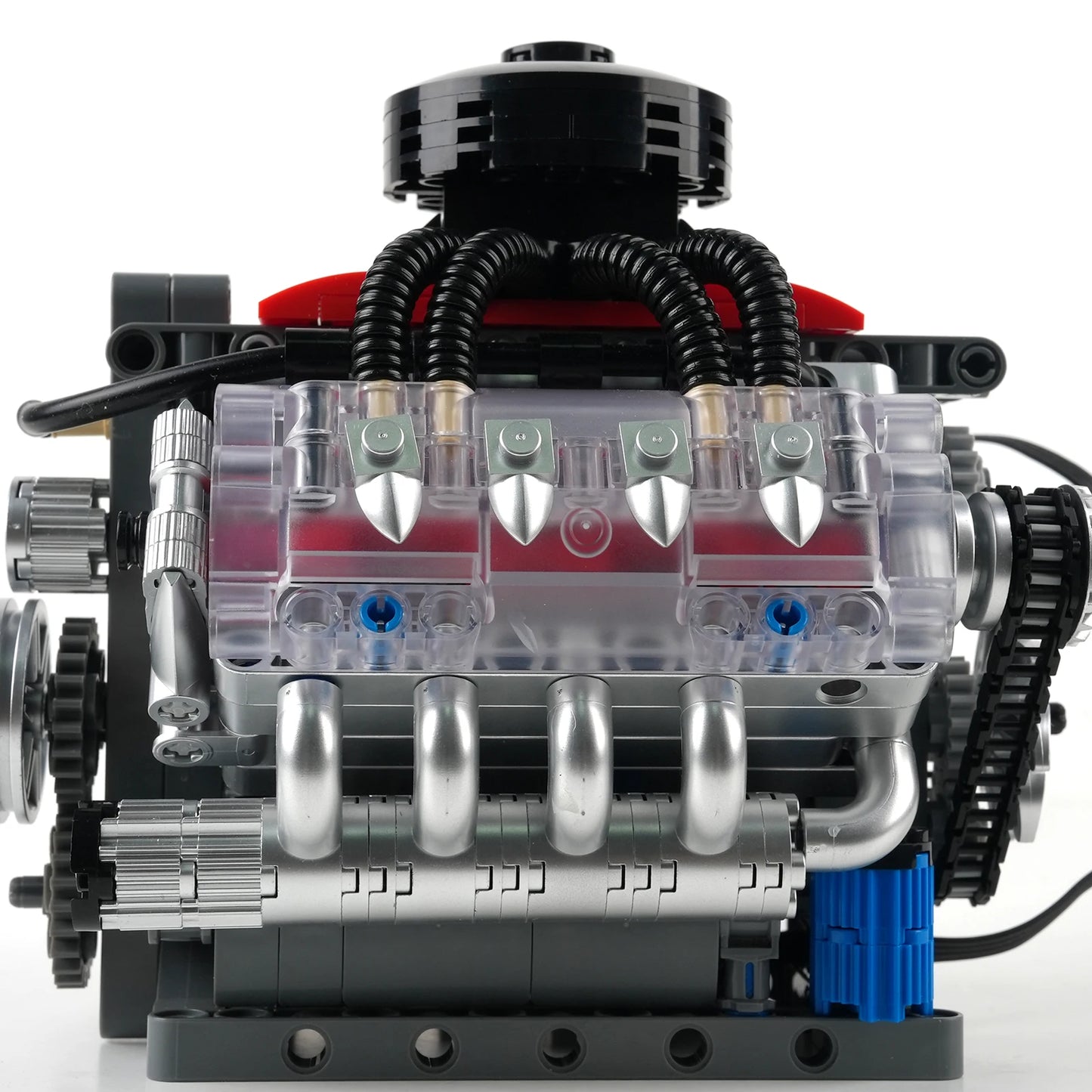 MOULD KING 10171 Technical Motorized LSX454 V8 Engine Building Block Toys Educational Car Bricks Children MOC Toys Gift For Kids