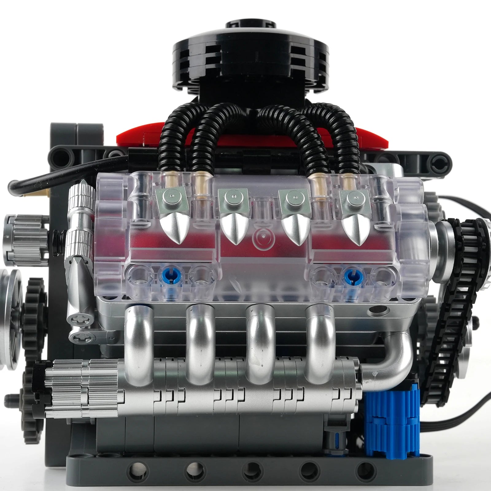 MOULD KING 10171 Technical Motorized LSX454 V8 Engine Building Block Toys Educational Car Bricks Children MOC Toys Gift For Kids