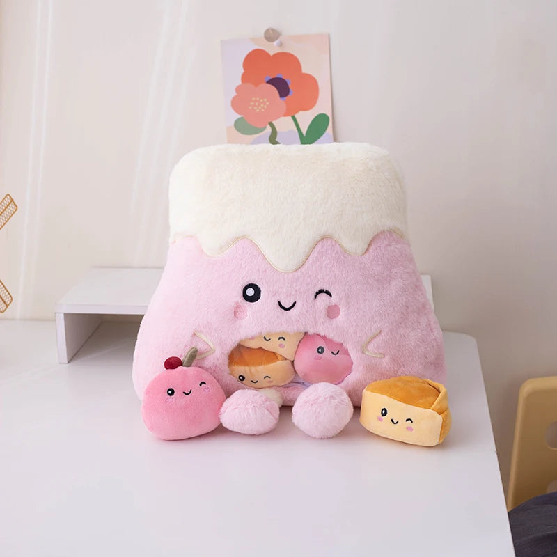 A Bag of Snakes Plush Pillow Cute Boba Tea Cookies Plush Toy Pudding Cake Alien Bat Plushies Hug Pillow Birthday Gift