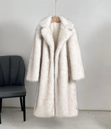 Luxury Gradient Faux Fur Overcoat
