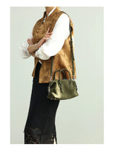 Women Genuine Leather Luxury Crossbody Bags With Adjustable And Detachable Shoudler Strap Elegant Soft Handbag