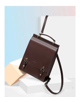 Cnoles Vintage Women's Leather Backpack Casual Shoulder Bag Travel Purse for Girls College School Book Bag