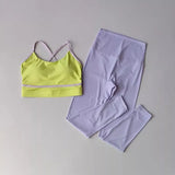 Premium 2-Piece Women’s Yoga Workout Set - High-Waisted Leggings & Sports Bra