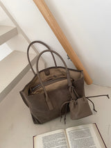 Motingsome Oversized Suede Tote Bag Women Shoulder Handbag and Purses Luxury Design Bags Roomy Casual Tote Large Capacity New In