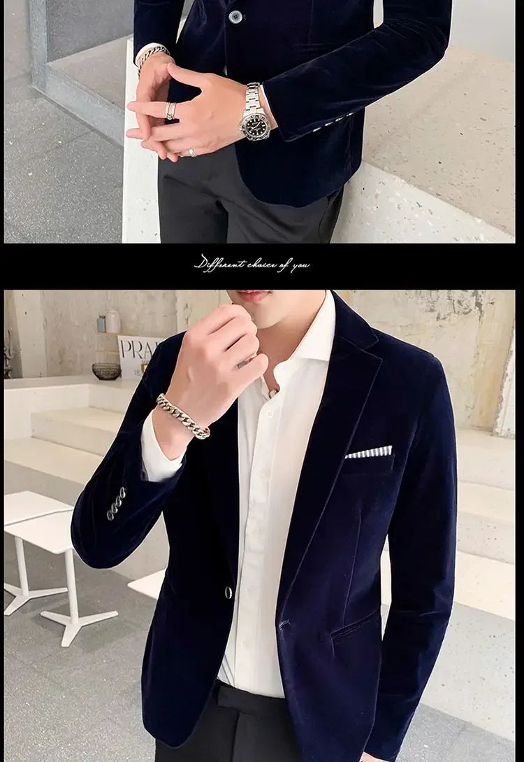 Men’s Slim-Fit Corduroy Blazer