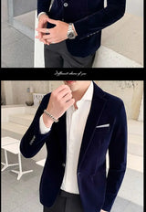 Men’s Slim-Fit Corduroy Blazer