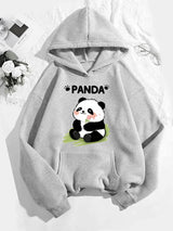 Cute Cartoon Panda Hoodie – Cozy Autumn/Winter Casual Sweatshirt