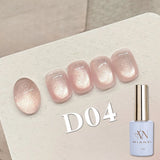 MIANEL 1-16PCS Light Smoke Magnet Cat Eye Gel Nail Polish 2025 New Glass Bead Nude Pink Nail Glue Pink Nails Blue Nails Nail Art