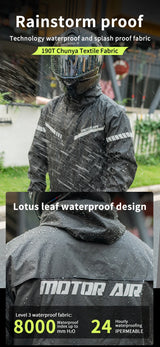 Motor Air Motorcycle Raincoat – 2-Piece Riding Suit