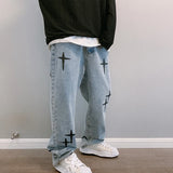 Men’s Wide-Leg Streetwear Cargo Jeans