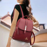 Luxury Vintage Leather Backpack