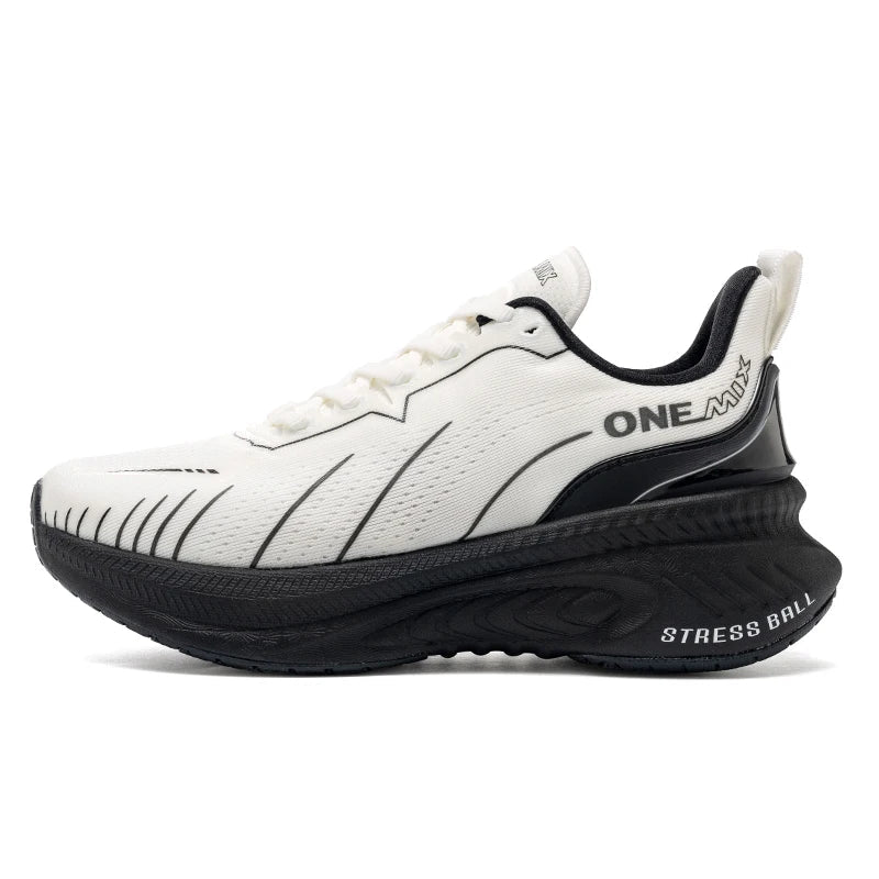 ONEMIX White Road Running Shoes for Men Air Cushion Outdoor Sport Shoes Male Trainers Summer Jogging Shoes Women Footwear