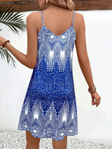 Women's V-Neck Spaghetti Strap Summer Dress