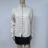 Women's Stand Collar Knit Cardigan