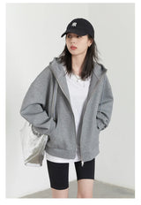 Women’s Relaxed Cotton-Blend Drawstring Hoodie