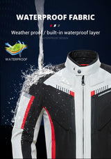 HEROBIKER Waterproof Motorcycle Jacket Man Racing Jacket Wearable Motorcycle Pants Moto Clothing With EVA Protection