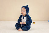 Plush Hooded Baby Winter Romper
