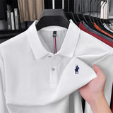 Premium Cotton Embroidered Long Sleeve Polo Shirt