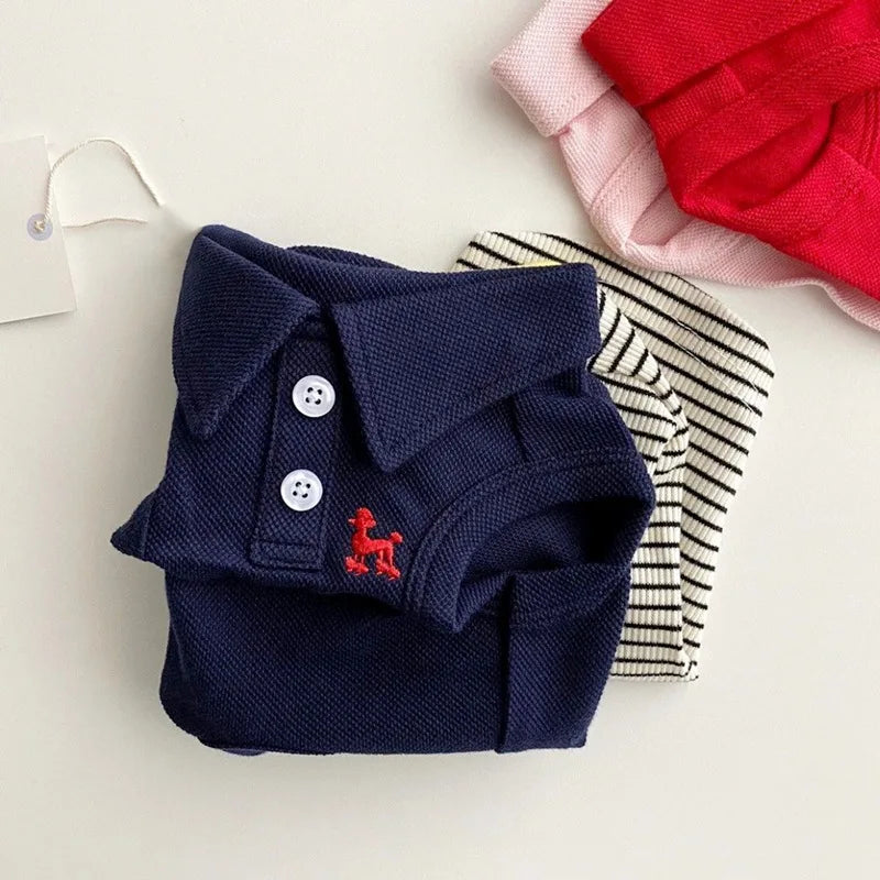 Breathable Cotton Polo Shirt for Dogs | Yorkie & Chihuahua