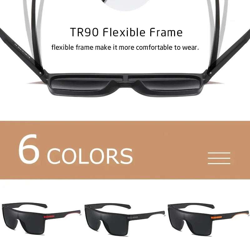 Polarized Square Sunglasses – Men & Women UV400