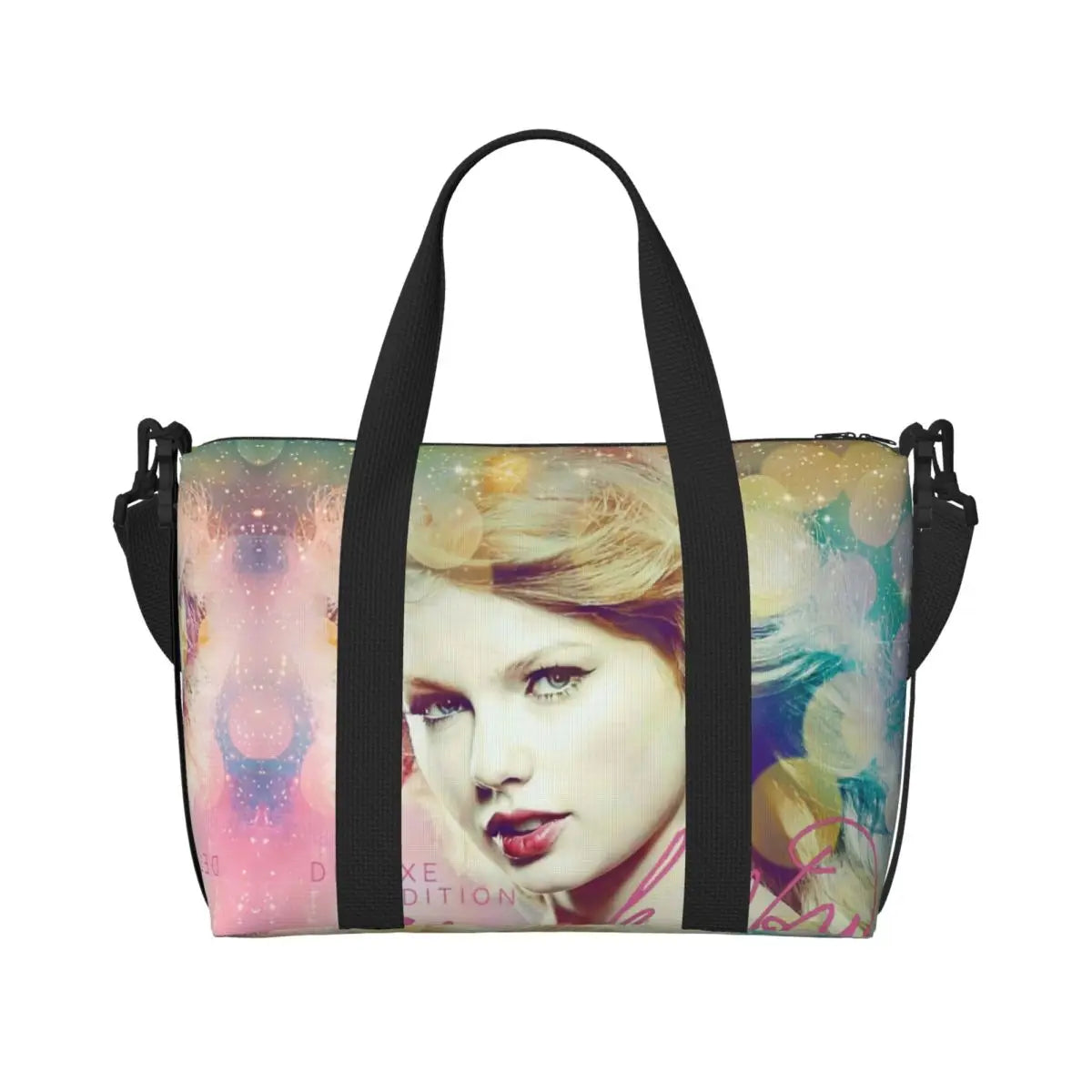Custom The Eras Tour 1989 Taylor's Swift's American Pop Singer Tote Bag Women Large Capacity Beach Gym Travel Bags