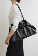 Motingsome Oversized Natural Leather Woman Bags 2025 New Fashion Handbag and Purses Large Capacity Commuter Bag Casual Tote